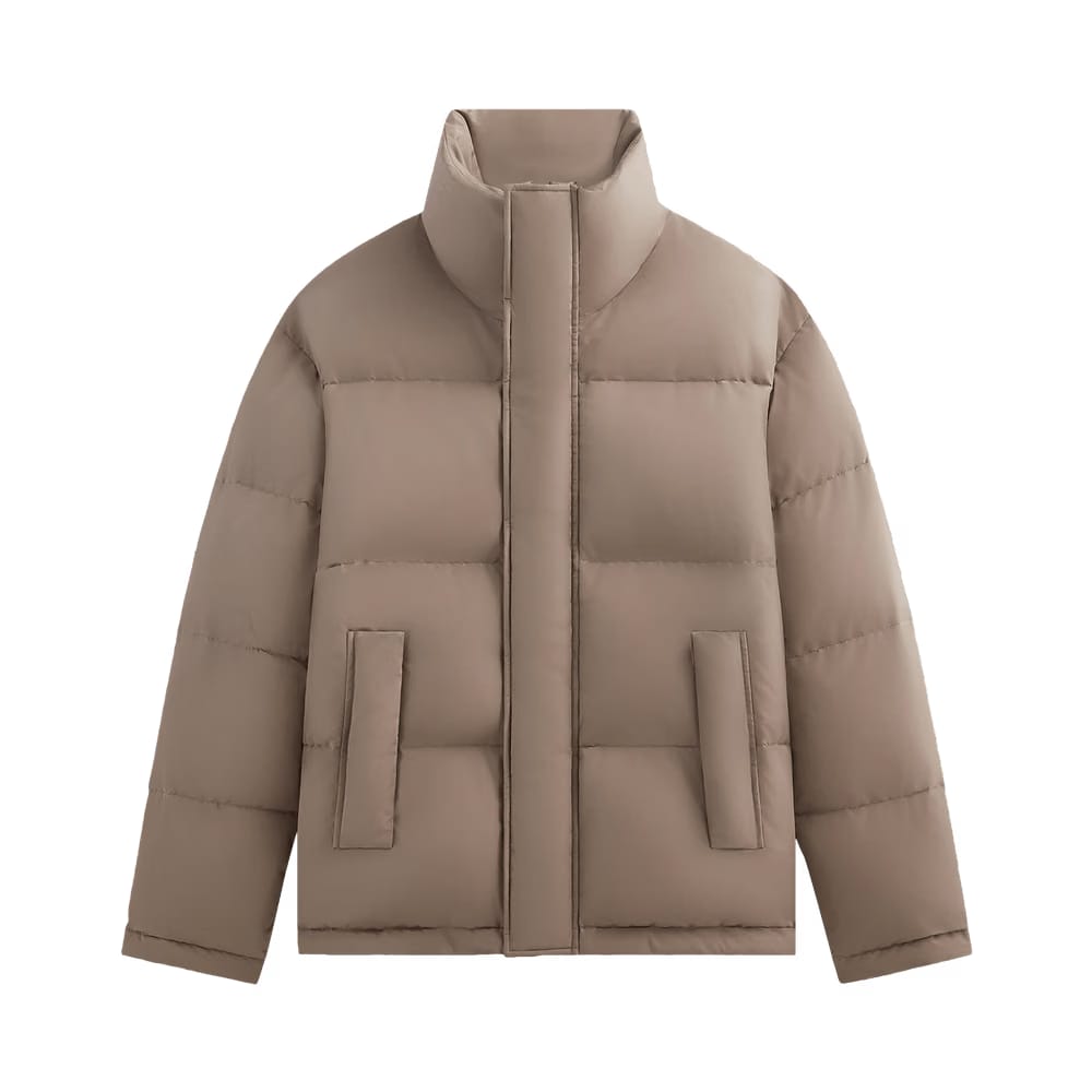 Kith 101 For Auralee Finx Polyester Chambray Down Coat Moon Rock