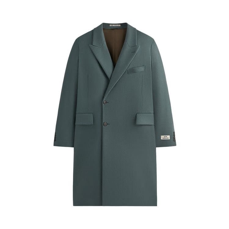 Kith 101 For Auralee Melton Chesterfield Coat Balsam Green
