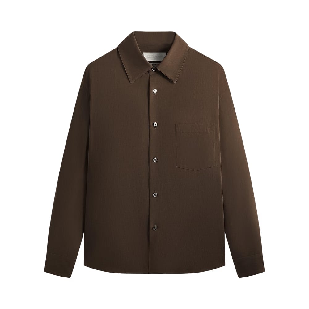 Kith 101 For Ssstein Rayon Linen Button Down Shirt Kindling
