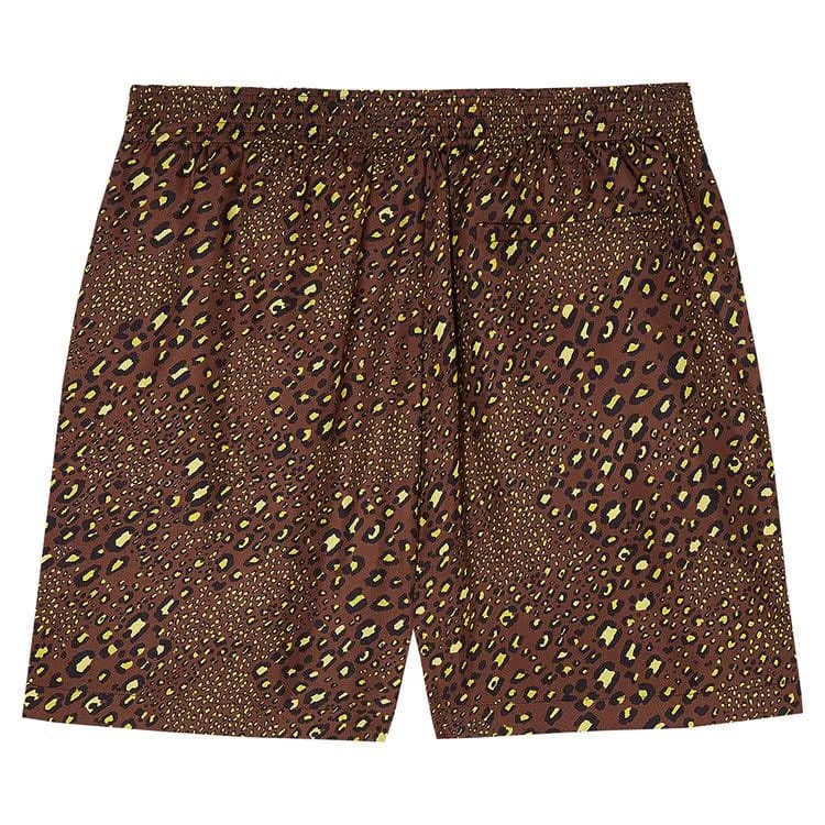 Versace Mixed Print Silk Shorts Gold/Brown/White