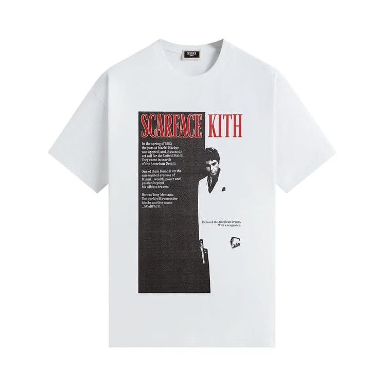 Kith For Scarface Film Poster Vintage T-Shirt White