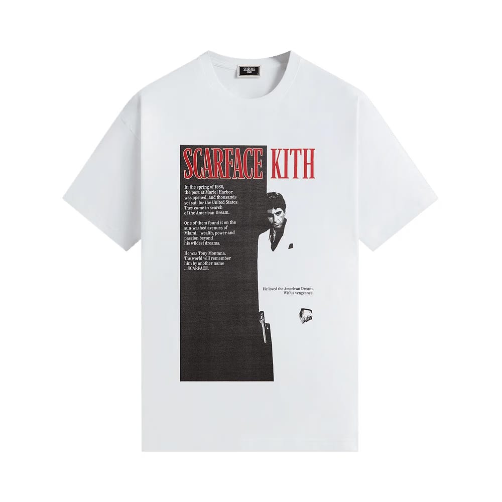 Kith For Scarface Film Poster Vintage T-Shirt White