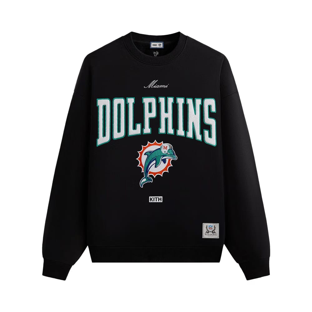 Kith & '47 for the NFL: Dolphins Nelson Crewneck Black