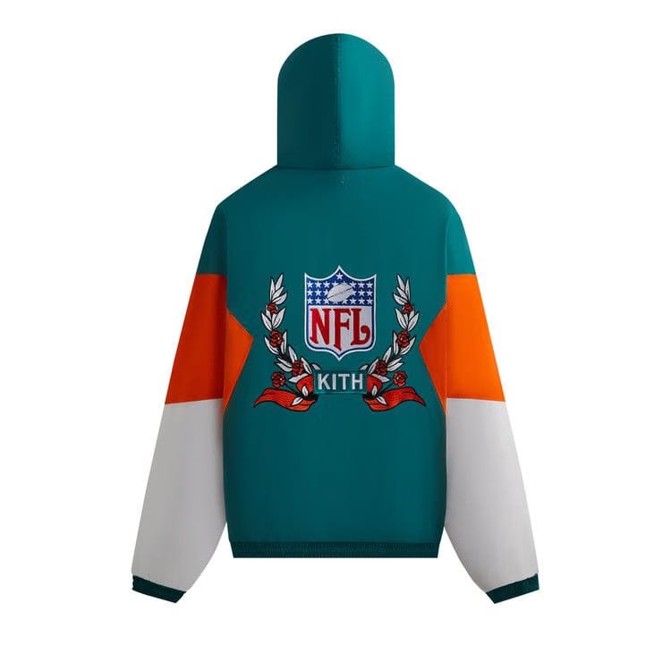 Kith & '47 for the NFL: Dolphins Quarter Zip Anorak With Hood Center