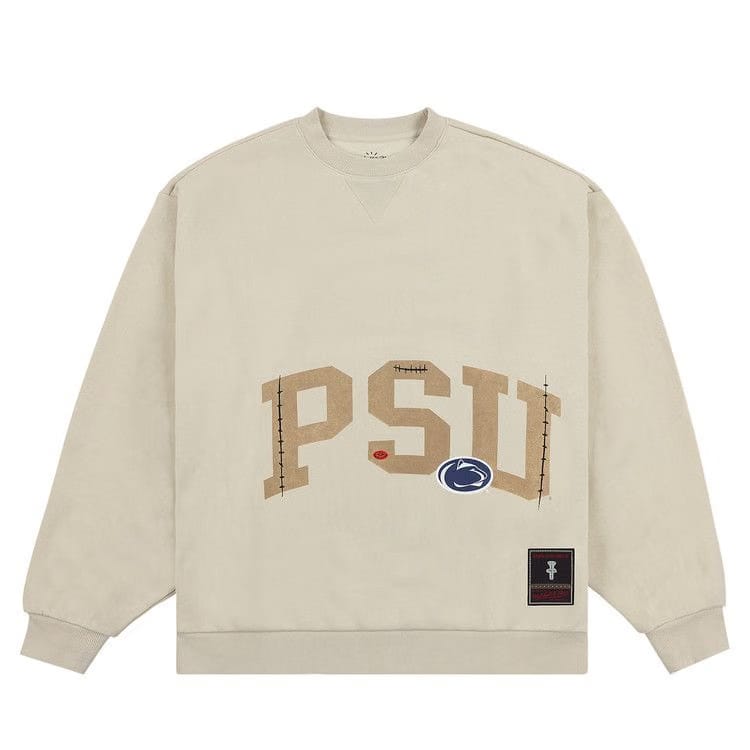 Cactus Jack by Travis Scott x Mitchell & Ness Penn State University Crewneck Tan
