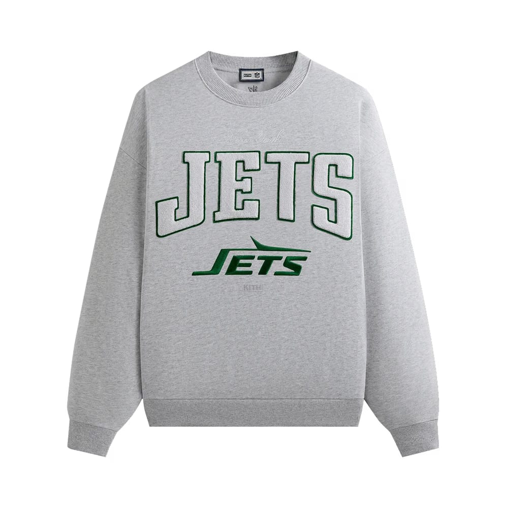 Kith & '47 for the NFL: Jets Nelson Crewneck Light Heather Grey