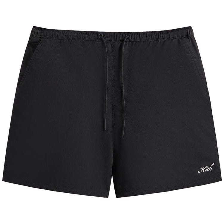 Kith Twill Collins Swim Shorts Black