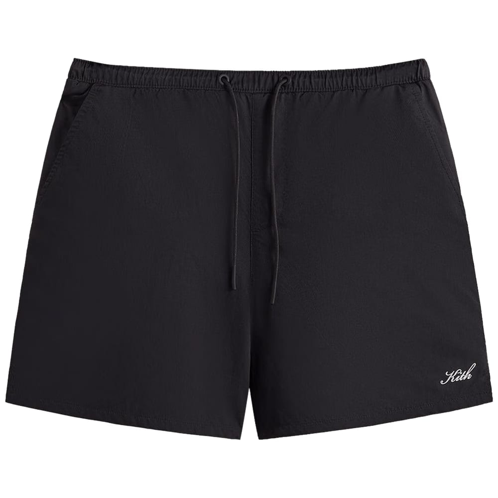 Kith Twill Collins Swim Shorts Black
