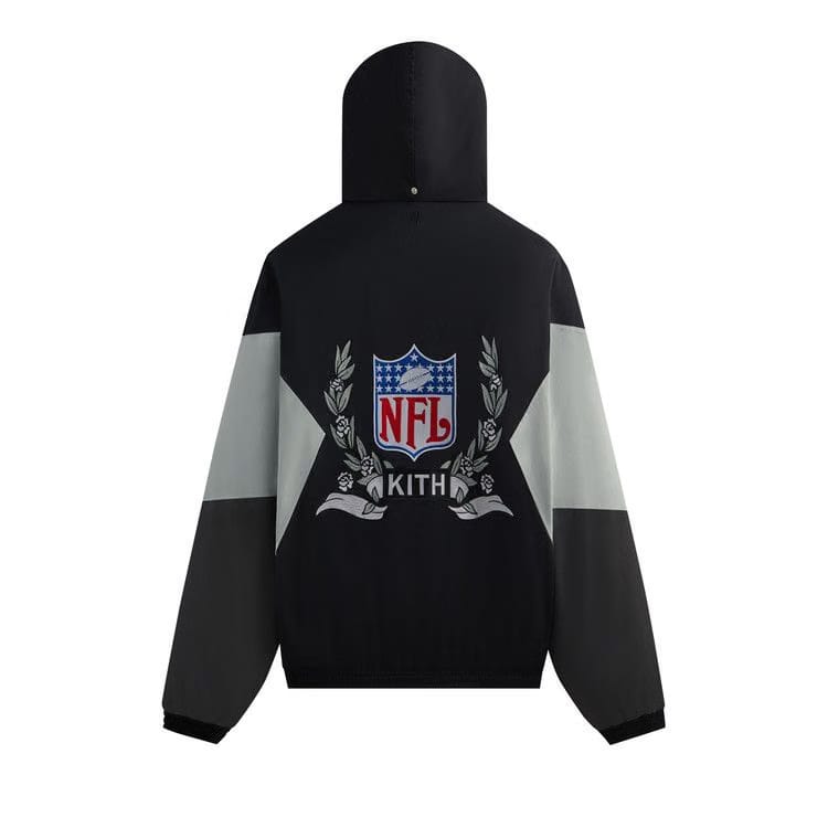 Kith & '47 for the NFL: Raiders Quarter Zip Anorak With Hood Black