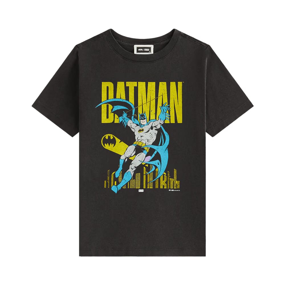 Kith Kids x Batman Classic Vintage T-Shirt Black