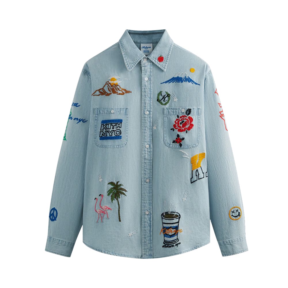 Kith For Otakara NYC Denim Apollo Shirt Light Indigo