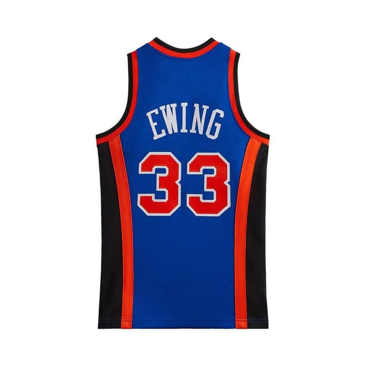 Kith And Mitchell & Ness For The New York Knicks Patrick Ewing Jersey Knicks Blue/Knicks Orange