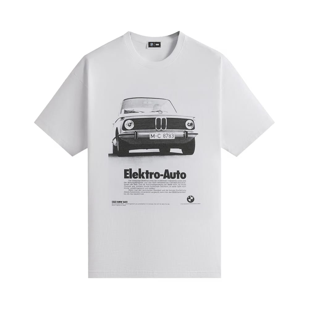 Kith x BMW Electro Auto Vintage T-Shirt White