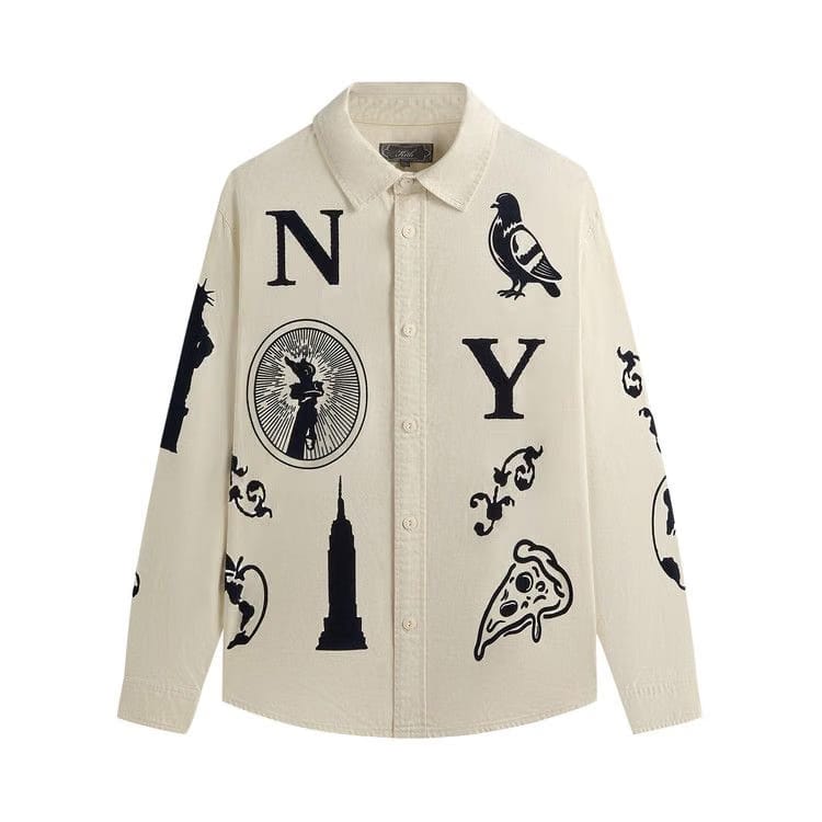 Kith Artisanal Ny Graphic Apollo Shirt Sandrift