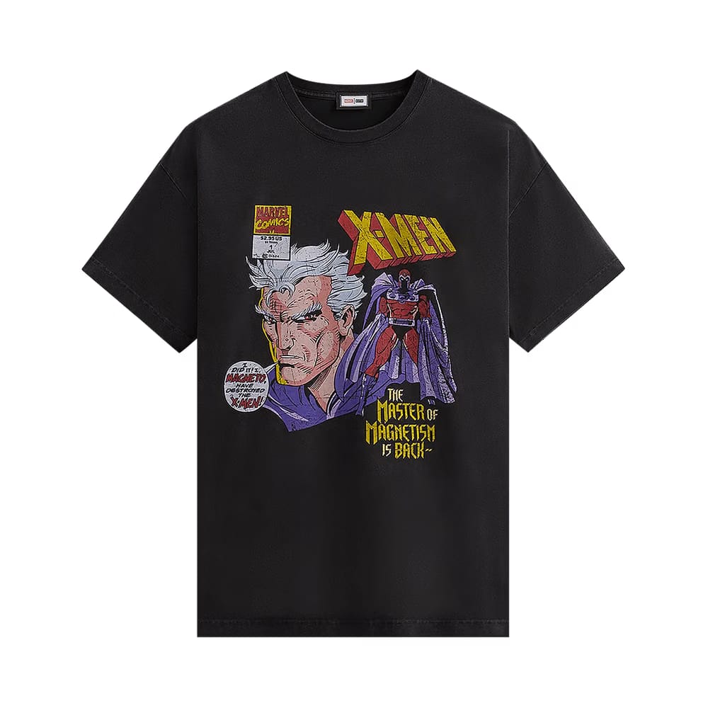Kith For X-Men Master Of Magnetism Vintage T-Shirt Black