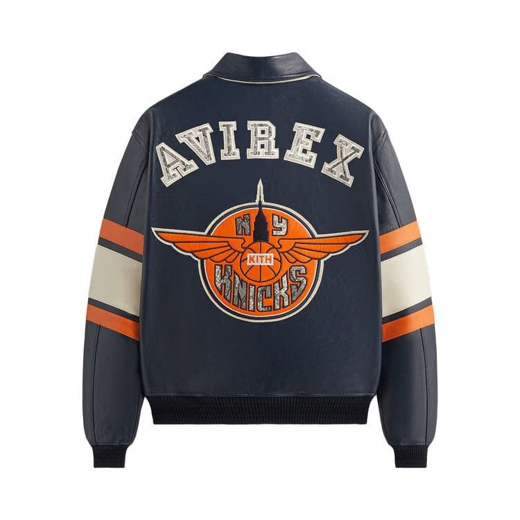 Kith & AVIREX For The New York Knicks Legend Jacket Navy