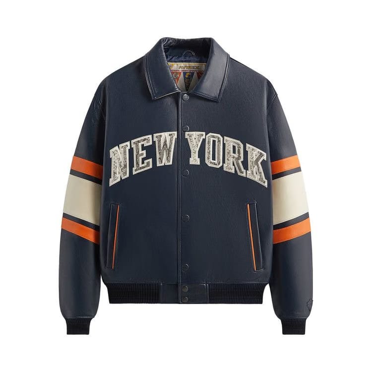 Kith & AVIREX For The New York Knicks Legend Jacket Navy