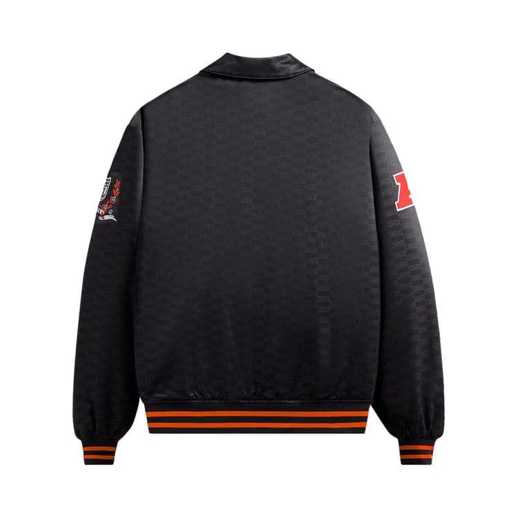 Kith For The NFL: Bengals Satin Bomber Jacket Black