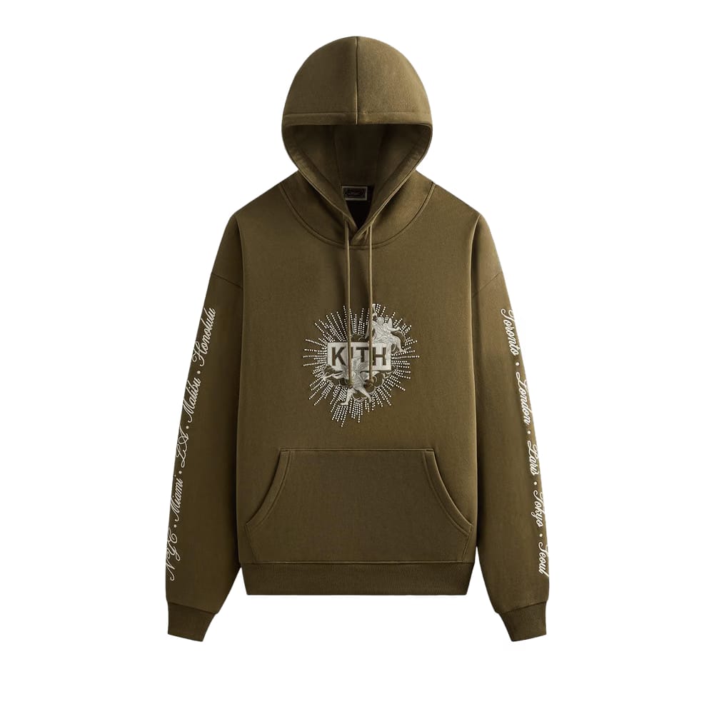 Kith Beaded Angel Nelson Hoodie Moss