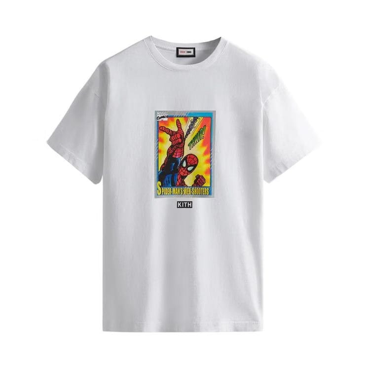 Kith For Spider-Man Web-Shooter Vintage T-Shirt White