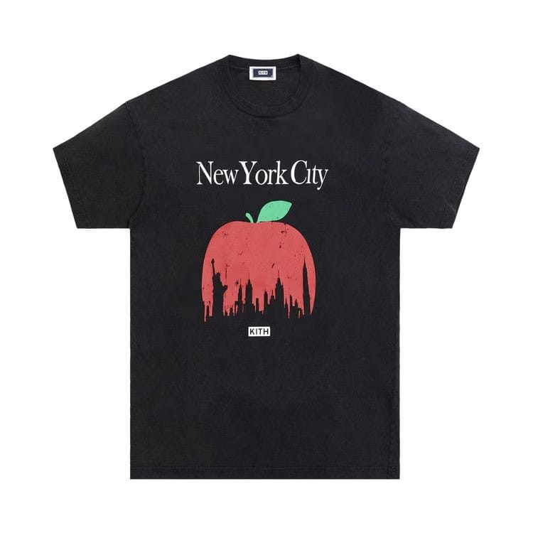Kith Big Apple Vintage T-Shirt Black