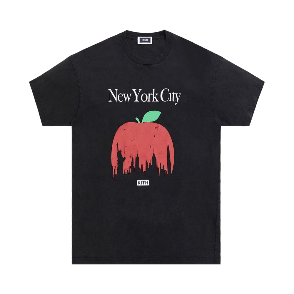 Kith Big Apple Vintage T-Shirt Black