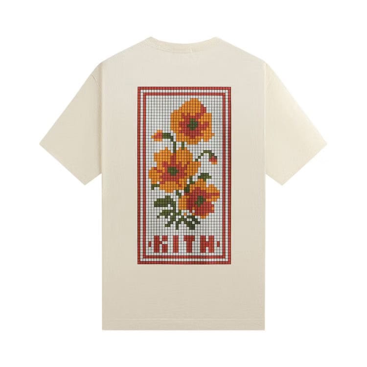 Kith Blossom Logo T-Shirt Sandrift