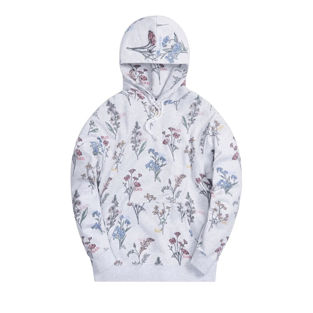 Kith Botanical Floral Williams III Hoodie Light Heather