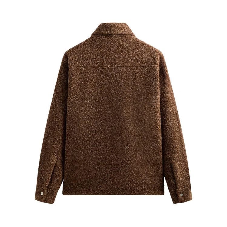 Kith Boucle Puffed Ace Shirt Jacket Terra