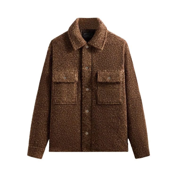 Kith Boucle Puffed Ace Shirt Jacket Terra