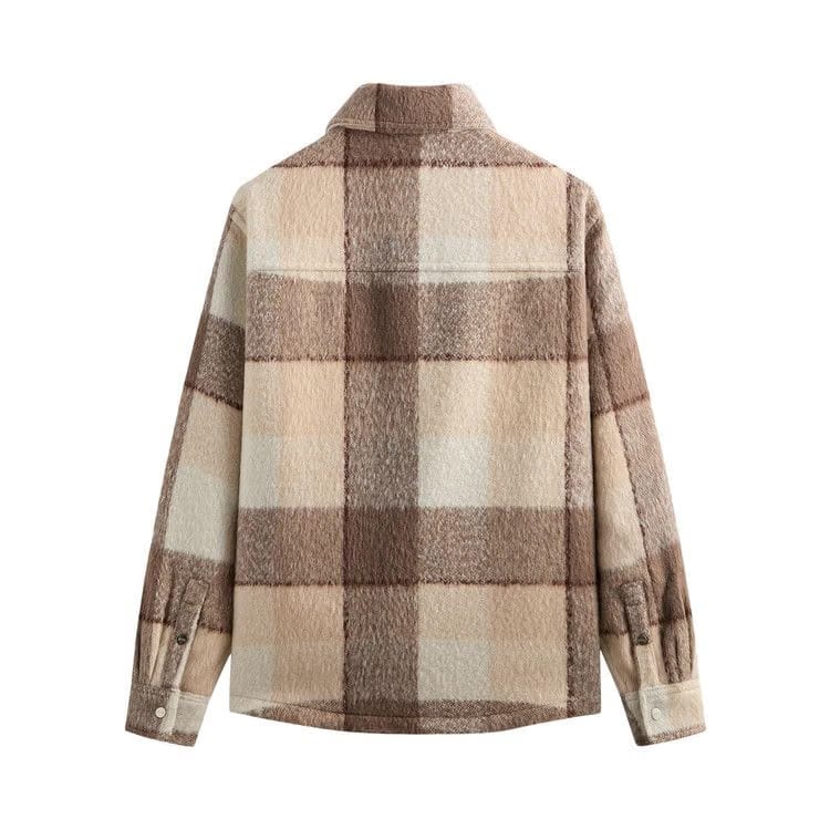 Kith Brushed Plaid Sheridan Shirt Jacket Canvas