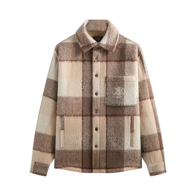 Kith Brushed Plaid Sheridan Shirt Jacket Canvas