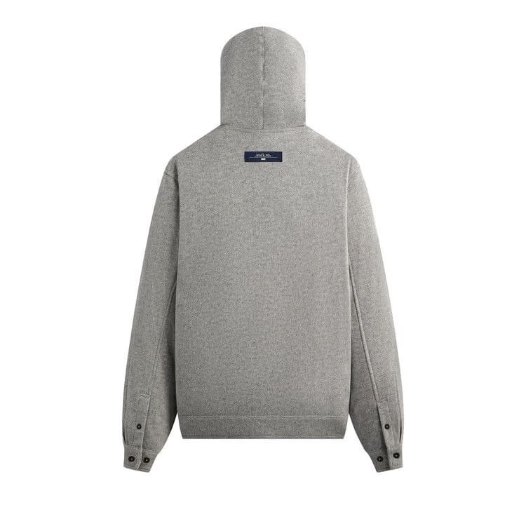 Kith Brushed Selfridge Zip Up Hoodie Medium Heather Grey