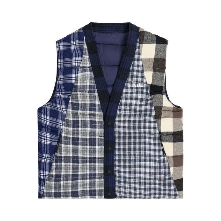 Kith Charlton Reversible Quilted Vest Blue/Multi