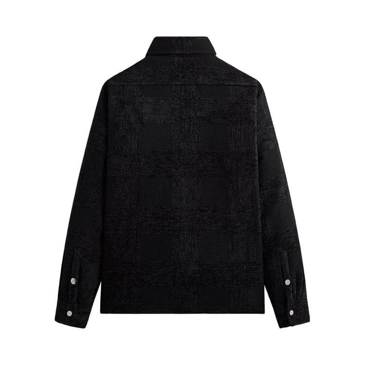 Kith Chenille Plaid Brixton Puffed Shirt Jacket Black