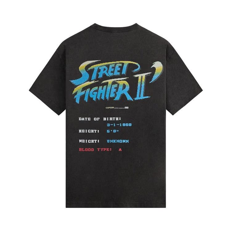Kith x Capcom Chun Li Champion Edition Vintage T-Shirt Black