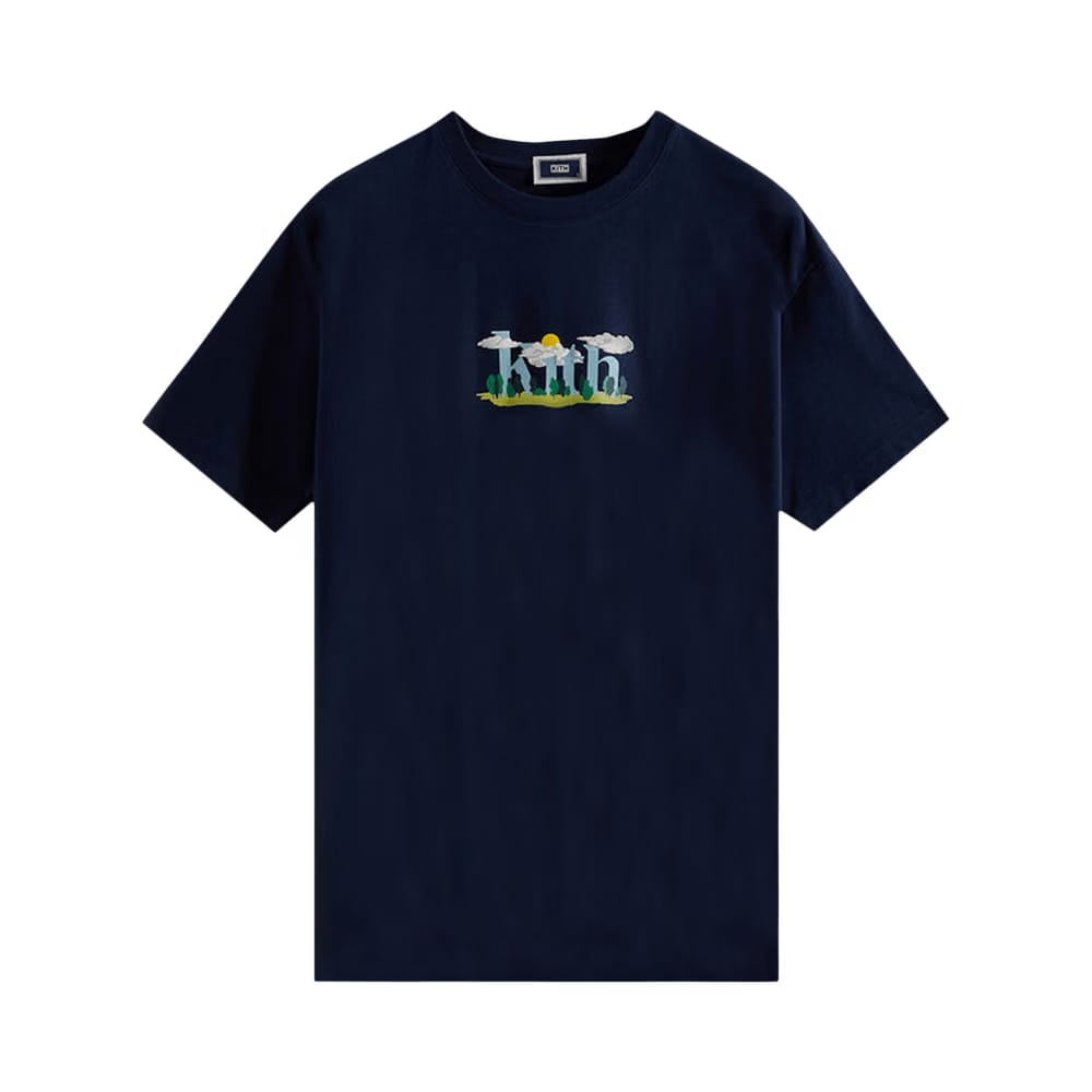 Kith Cloud Serif Logo T-Shirt Nocturnal