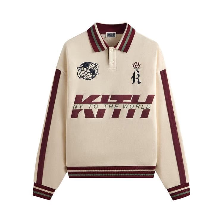 Kith Collegiate Nelson Collared Pullover Muslin