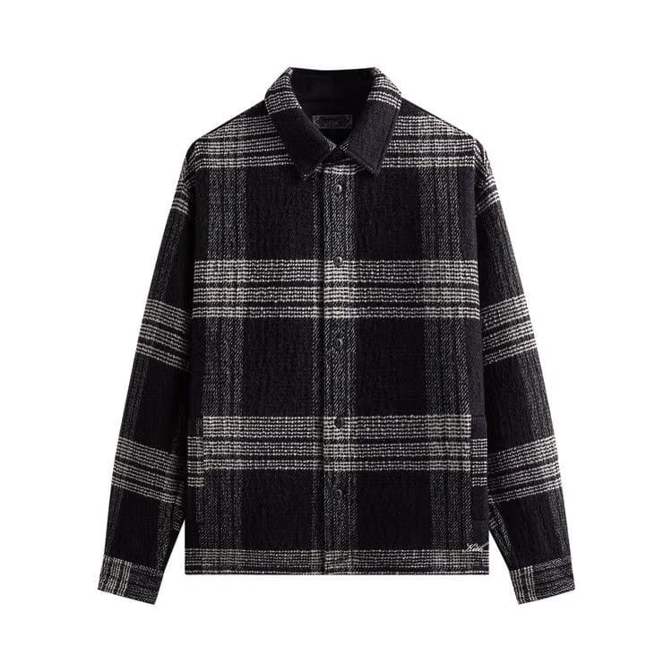 Kith Textured Plaid Isaiah Buttondown Black