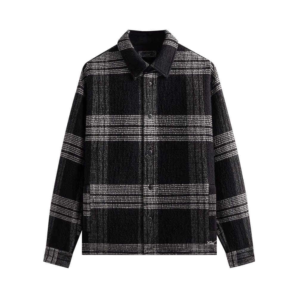 Kith Textured Plaid Isaiah Buttondown Black