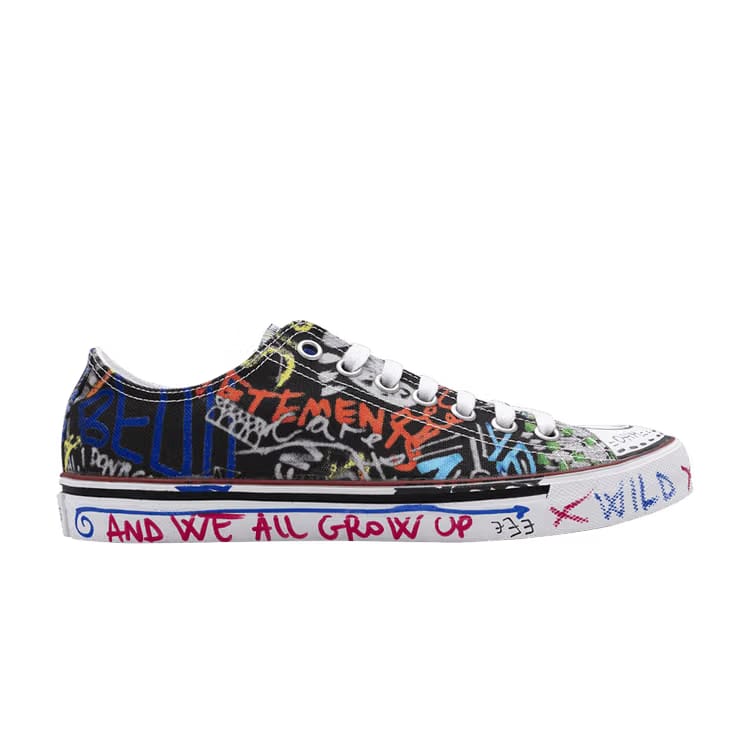 Vetements Canvas Low-Top Black Graffiti