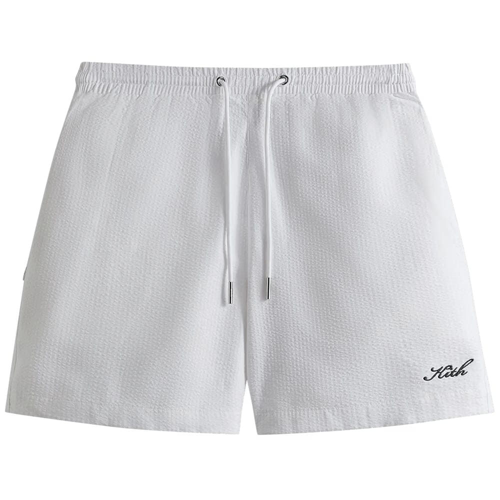 Kith Seersucker Active Shorts White