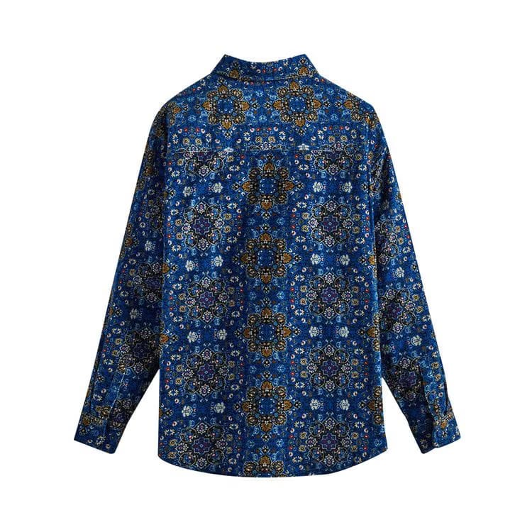 Kith Corduroy Printed Apollo Shirt Voyage