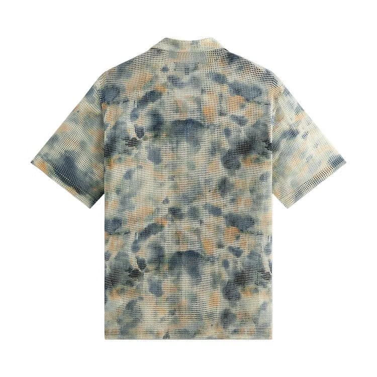 Kith Cotton Mesh Thompson Camp Collar Shirt Cyanotype
