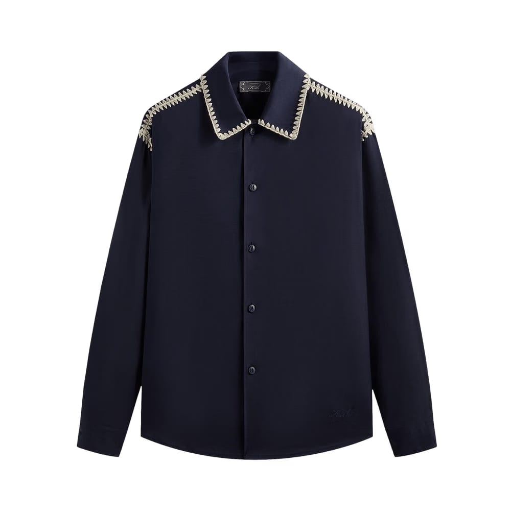 Kith Crochet Detail Apollo Shirt Nocturnal