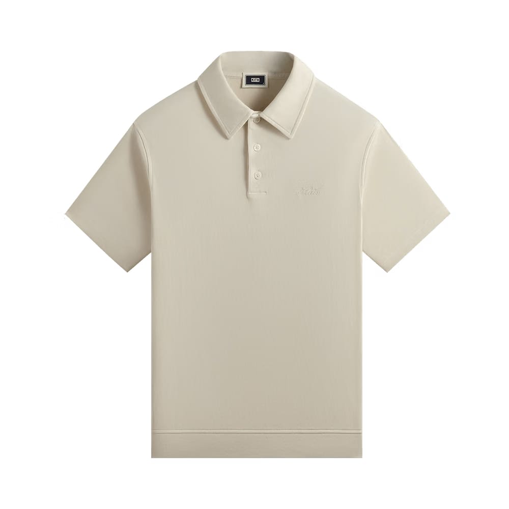 Kith Crystal Wash Interlock Graham Polo Sandrift