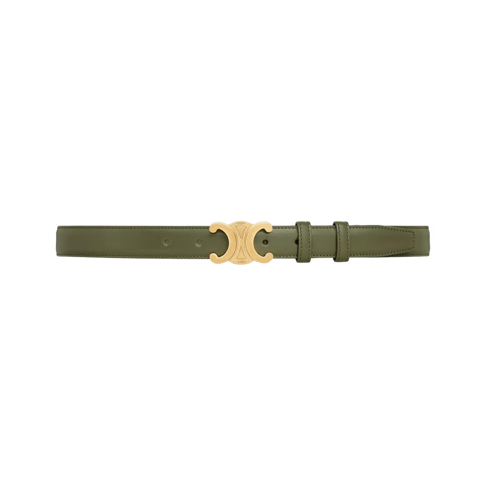 CELINE Medium Elegant Belt Dark Olive