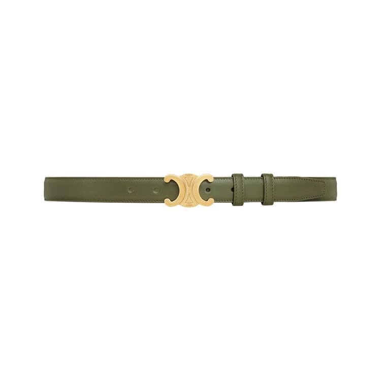 CELINE Medium Elegant Belt Dark Olive