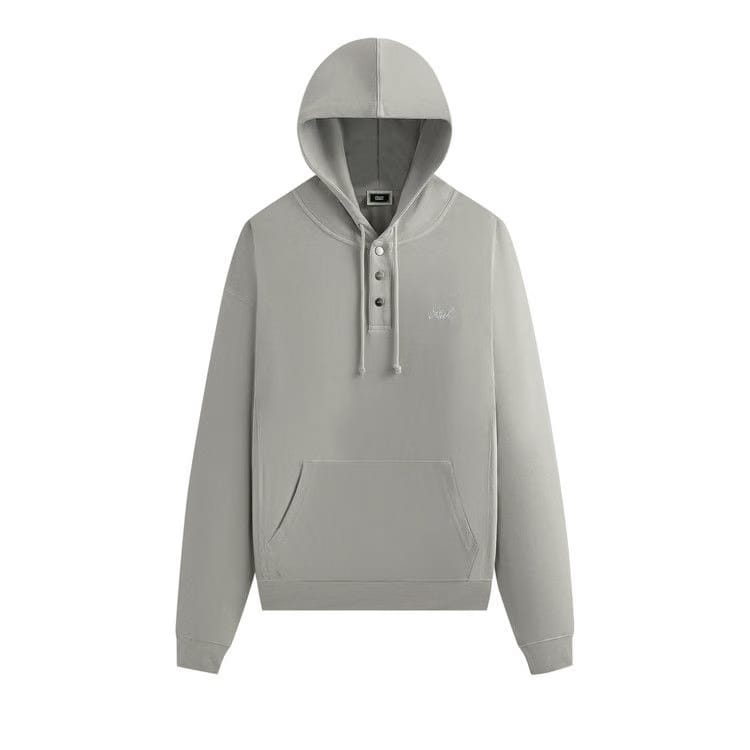 Kith Crystal Wash Interlock Williams Iv Hoodie Concrete