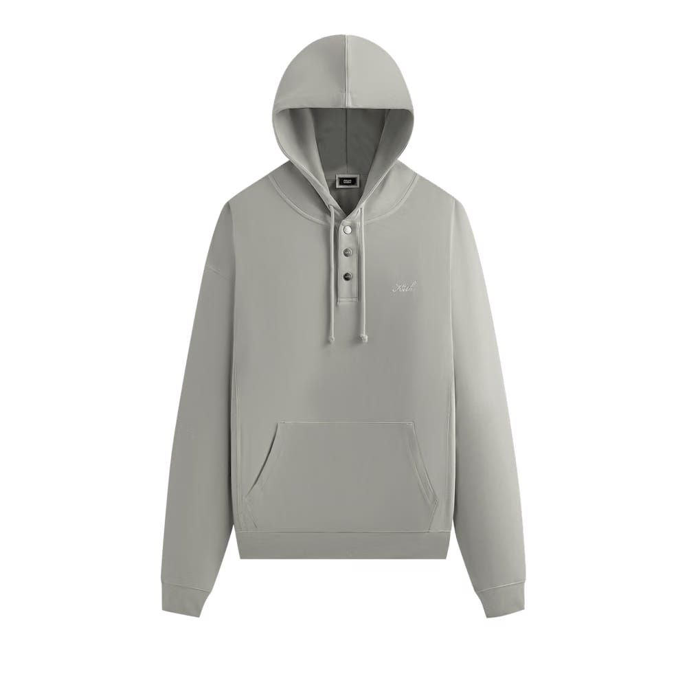 Kith Crystal Wash Interlock Williams Iv Hoodie Concrete